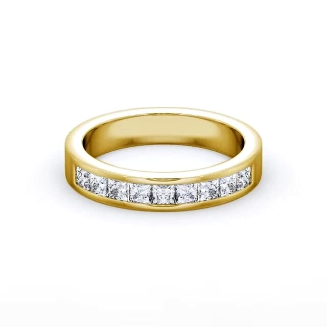 Tessa Half Eternity Princess Lab Diamond Channel Set Ring